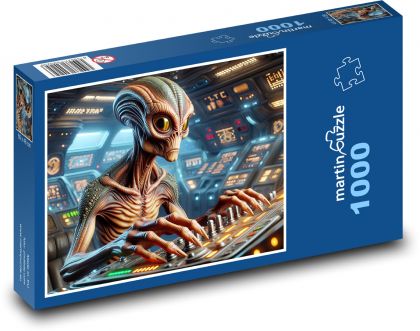 Mimozemšťan - scifi - Puzzle 1000 dílků, rozměr 60x46 cm