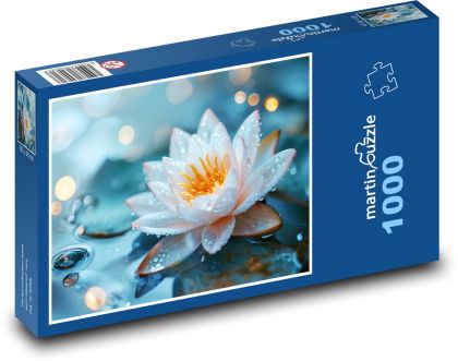 Kwitnąca lilia wodna - Puzzle 1000 elementów, rozmiar 60x46 cm