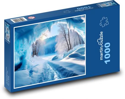 Zasněžená příroda - puzzle 1000 dílků