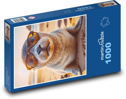 Tuleň v brýlích - puzzle 1000 dílků