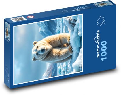 Niedźwiedź polarny - Puzzle 1000 elementów, rozmiar 60x46 cm