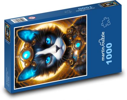 Mačka - Puzzle 1000 dielikov, rozmer 60x46 cm