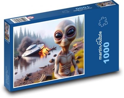 UFO - Puzzle 1000 pieces, size 60x46 cm 