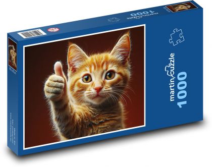 Redheaded Cat - Puzzle 1000 pieces, size 60x46 cm 
