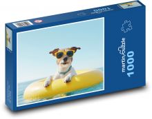 Pes vo vode s okuliarmi Puzzle 1000 dielikov - 60 x 46 cm 