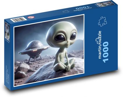 Extraterrestrial UFO - Puzzle 1000 pieces, size 60x46 cm 