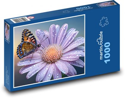 Blume - Schmetterling - Puzzle - 1000 Teile