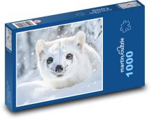 Weasel in the snow Puzzle 1000 pieces - 60 x 46 cm 