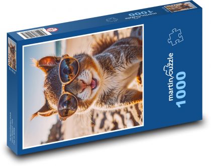 Veverka v brýlích - Puzzle 1000 dílků, rozměr 60x46 cm