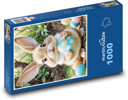 Osterei und Hase - Puzzle - 1000 Teile