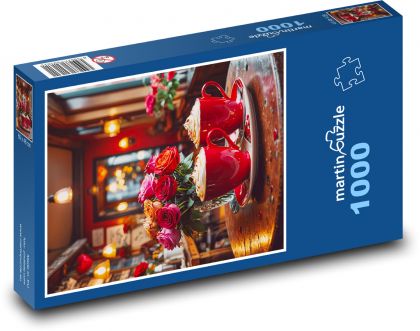 Blumen & Kaffee - Puzzle - 1000 Teile