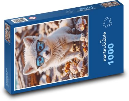 A fox in glasses - Puzzle 1000 pieces, size 60x46 cm 