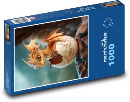 Drache - Schlüpfen - Puzzle - 1000 Teile