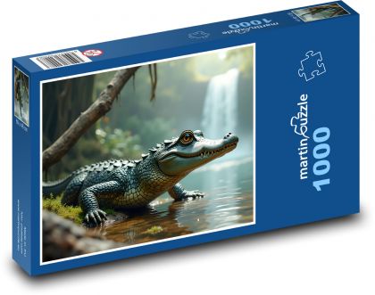 Alligator in the Jungle - Puzzle 1000 pieces, size 60x46 cm 