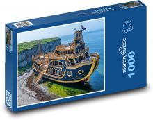 Loď na moři Puzzle 1000 - 60x46 cm