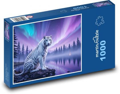 Tiger und Nordlichter - Puzzle - 1000 Teile