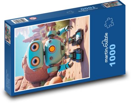 Robot - Puzzle 1000 dielikov, rozmer 60x46 cm