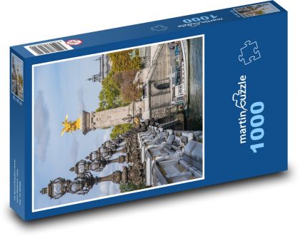 Most Aleksandra - Paryż - Puzzle 1000 elementów, rozmiar 60x46 cm