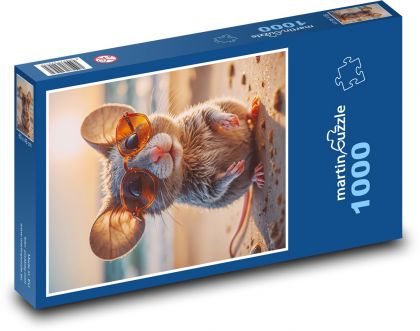Maus in Gläsern - Puzzle - 1000 Teile
