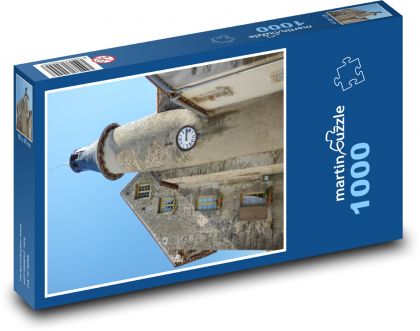 Wieża zegarowa - Francja - Puzzle 1000 elementów, rozmiar 60x46 cm