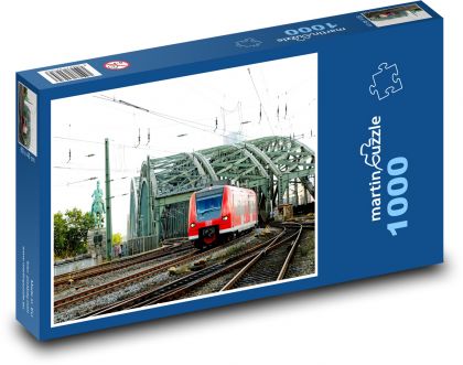 Kolín nad Rýnem - železniční most - puzzle 1000 dílků