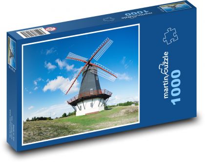 Mlyn na obilie - Dánsko - Puzzle 1000 dielikov, rozmer 60x46 cm