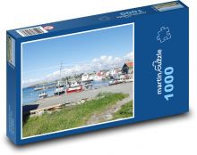 Rybářské čluny Puzzle 1000 dílků - 60 x 46 cm