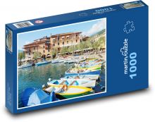 Taliansko - Gardský prístav Puzzle 1000 dielikov - 60 x 46 cm 