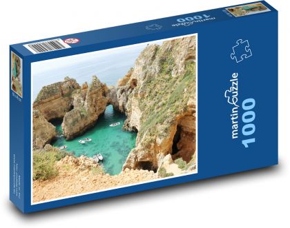 Portugalsko - Algarve, Ponta da Piedade - Puzzle 1000 dielikov, rozmer 60x46 cm