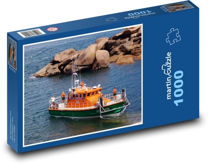 Bretónsko - loď - Puzzle 1000 dielikov, rozmer 60x46 cm