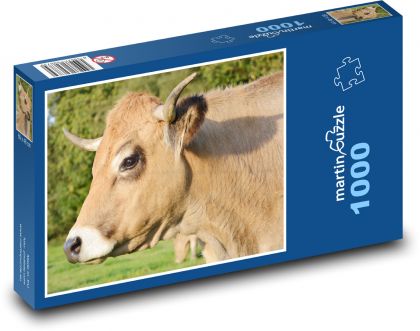 krowa - Puzzle 1000 elementów, rozmiar 60x46 cm