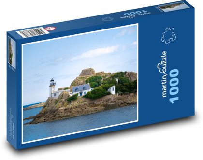 Maják - útes - Puzzle 1000 dielikov, rozmer 60x46 cm