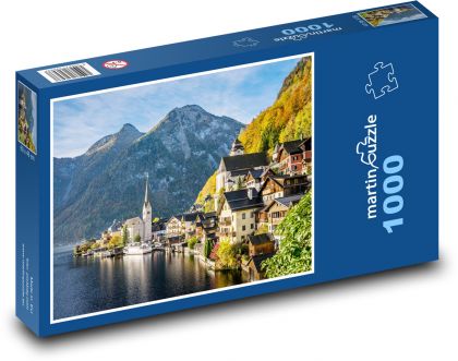 Hallstattské jazero - Puzzle 1000 dielikov, rozmer 60x46 cm