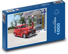 Červené auto Puzzle 1000 - 60x46 cm