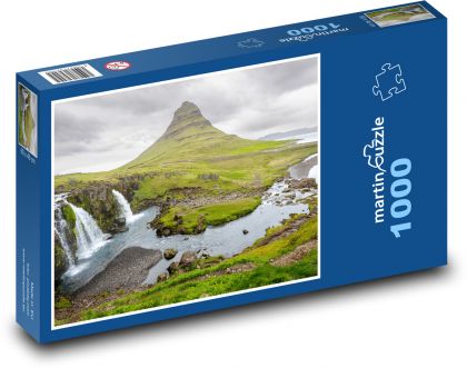 Kirkjufell Waterfall - Iceland - Puzzle 1000 pieces, size 60x46 cm 