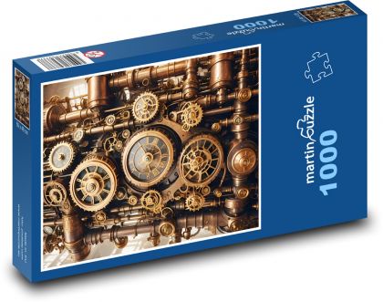 Ozubená kola - Puzzle 1000 dílků, rozměr 60x46 cm