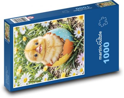 Easter chicken - Puzzle 1000 pieces, size 60x46 cm 