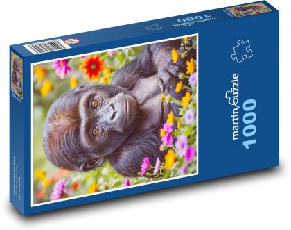 Gorila - Puzzle 1000 dílků, rozměr 60x46 cm