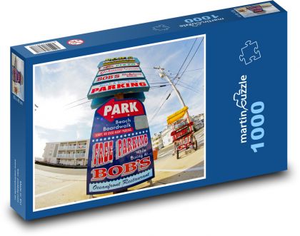 Parkovací značka - Atlantic City - puzzle 1000 dílků