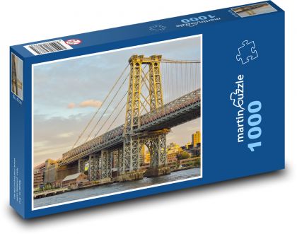New York - Brooklynský most - Puzzle 1000 dielikov, rozmer 60x46 cm