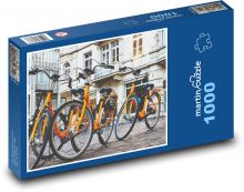 Fahrräder auf der Straße Puzzle 1000 Teile - 60 x 46 cm