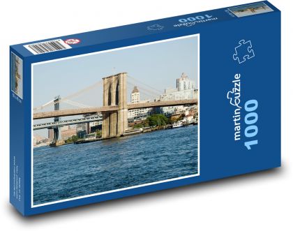 Bridge across a river. - Puzzle 1000 pieces, size 60x46 cm 