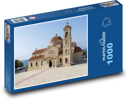 Agios Raphael - kláštor v Grécku - Puzzle 1000 dielikov, rozmer 60x46 cm