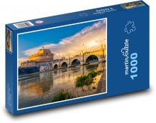 Rím - Anjelský most Puzzle 1000 dielikov - 60 x 46 cm 