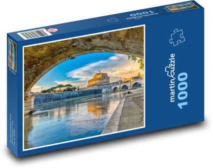 Rím - Anjelský most - Puzzle 1000 dielikov, rozmer 60x46 cm