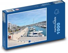 Španělsko - přístav - Ibiza Puzzle 1000 - 60x46 cm