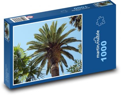 Palma - slnko - Puzzle 1000 dielikov, rozmer 60x46 cm