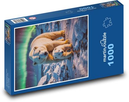 Teddybär mit Jungtier - Puzzle - 1000 Teile