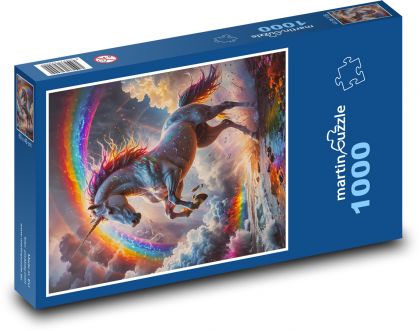 Jednorożec  - Puzzle 1000 elementów, rozmiar 60x46 cm