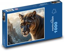 Ein Berglöwe Puzzle 1000 Teile - 60 x 46 cm
